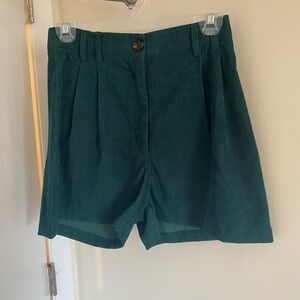 Women's Green Shorts